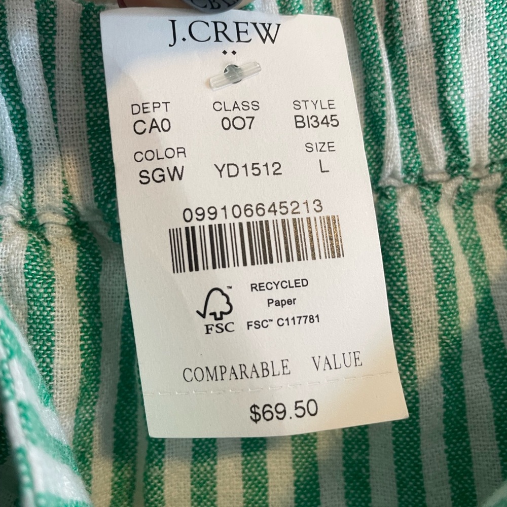 NWT J Crew Ruffle Button Front Tank - Picture 3 of 4